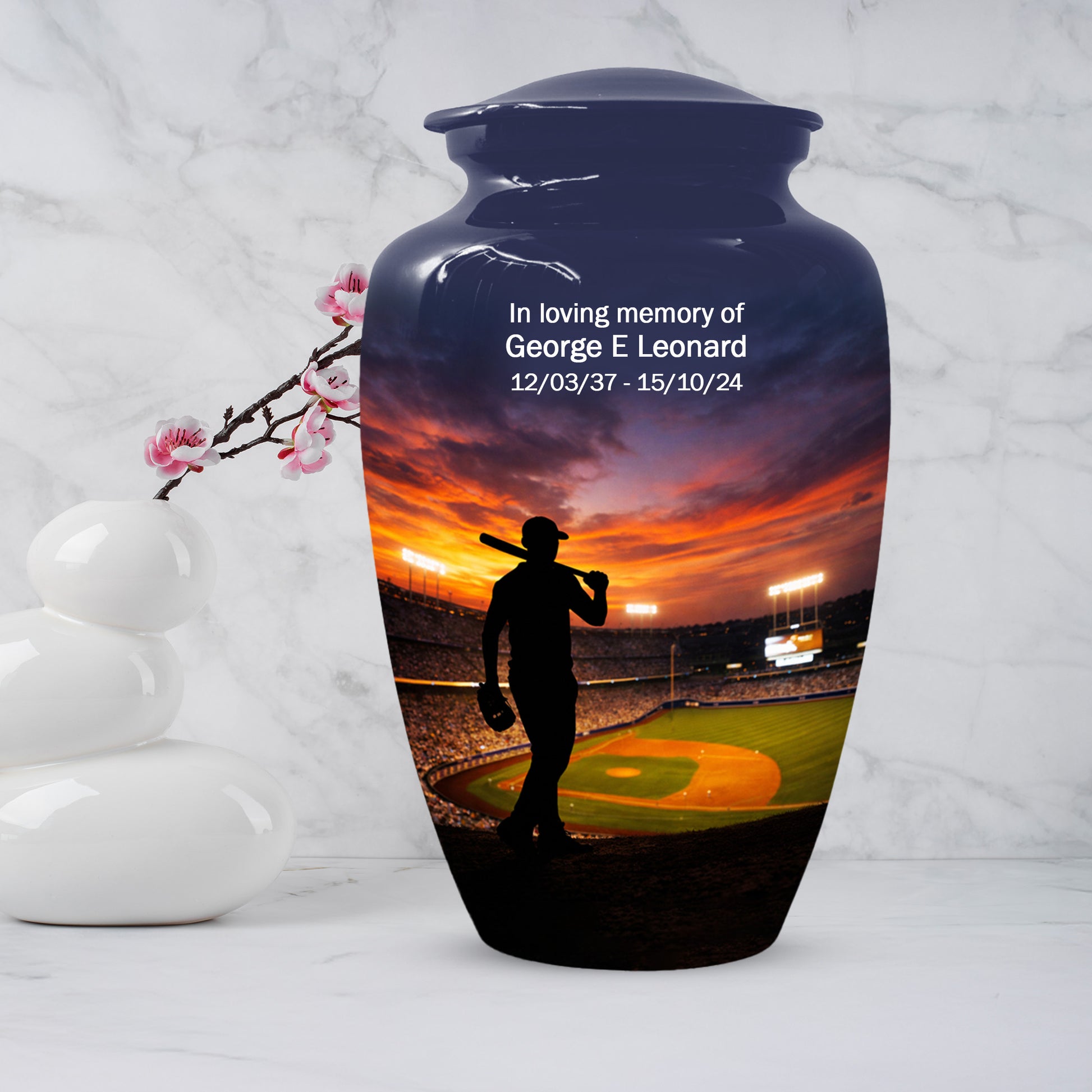 Baseball Memorial Urns for Ashes -  Personalized Cremation Keepsake for Dad | Custom Urn for Father