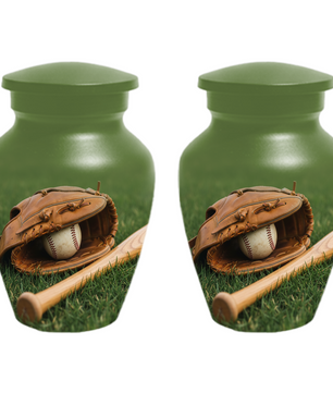 Baseball Urn for Dad | Personalized Cremation Urn for Ashes