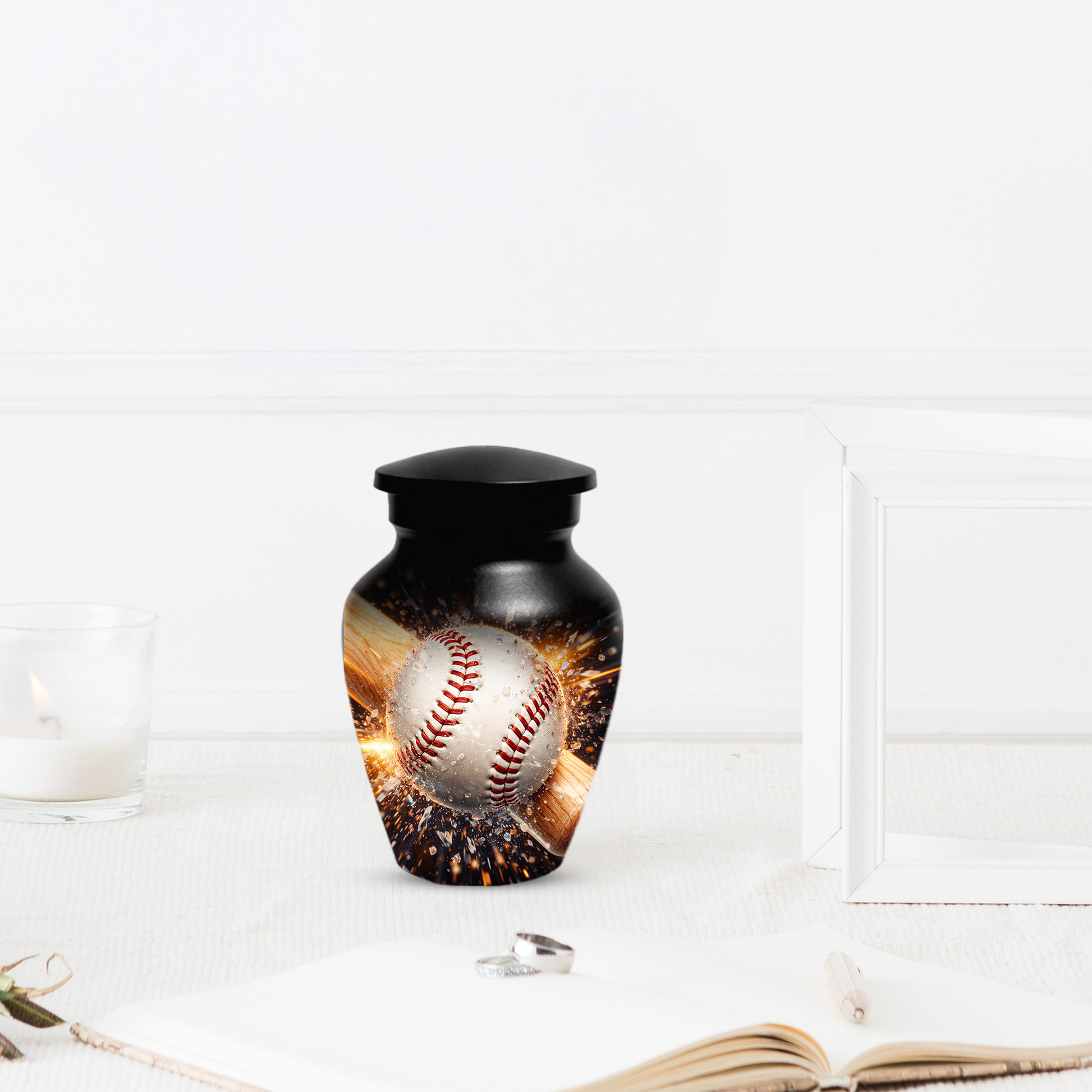Baseball Memorial Urn | Custom Cremation Urn for Human Ashes