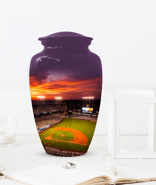 Baseball Stadium Memorial Urn | Custom Cremation Urn for Human Ashes