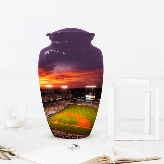 Baseball Stadium Memorial Urn | Custom Cremation Urn for Human Ashes