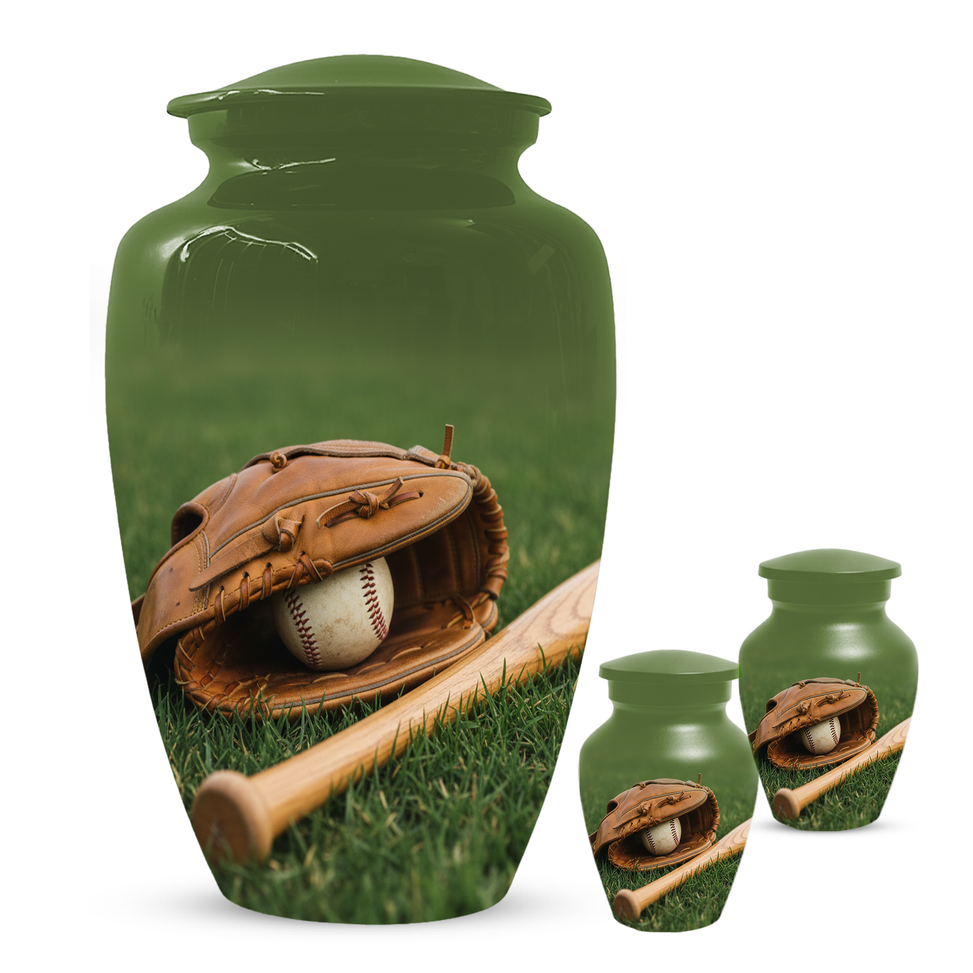 Baseball Urn for Dad | Personalized Cremation Urn for Ashes