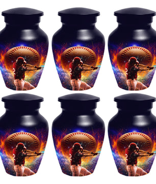 Baseball Keepsake Urn for Dad -  Personalized Sports Memorial Cremation Urns for Men