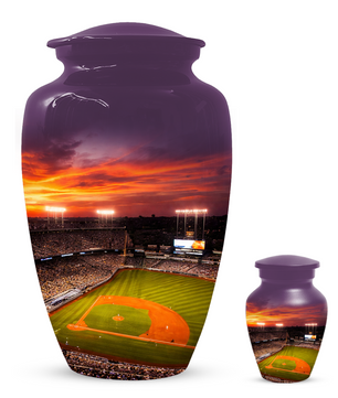 Baseball Stadium Memorial Urn | Custom Cremation Urn for Human Ashes