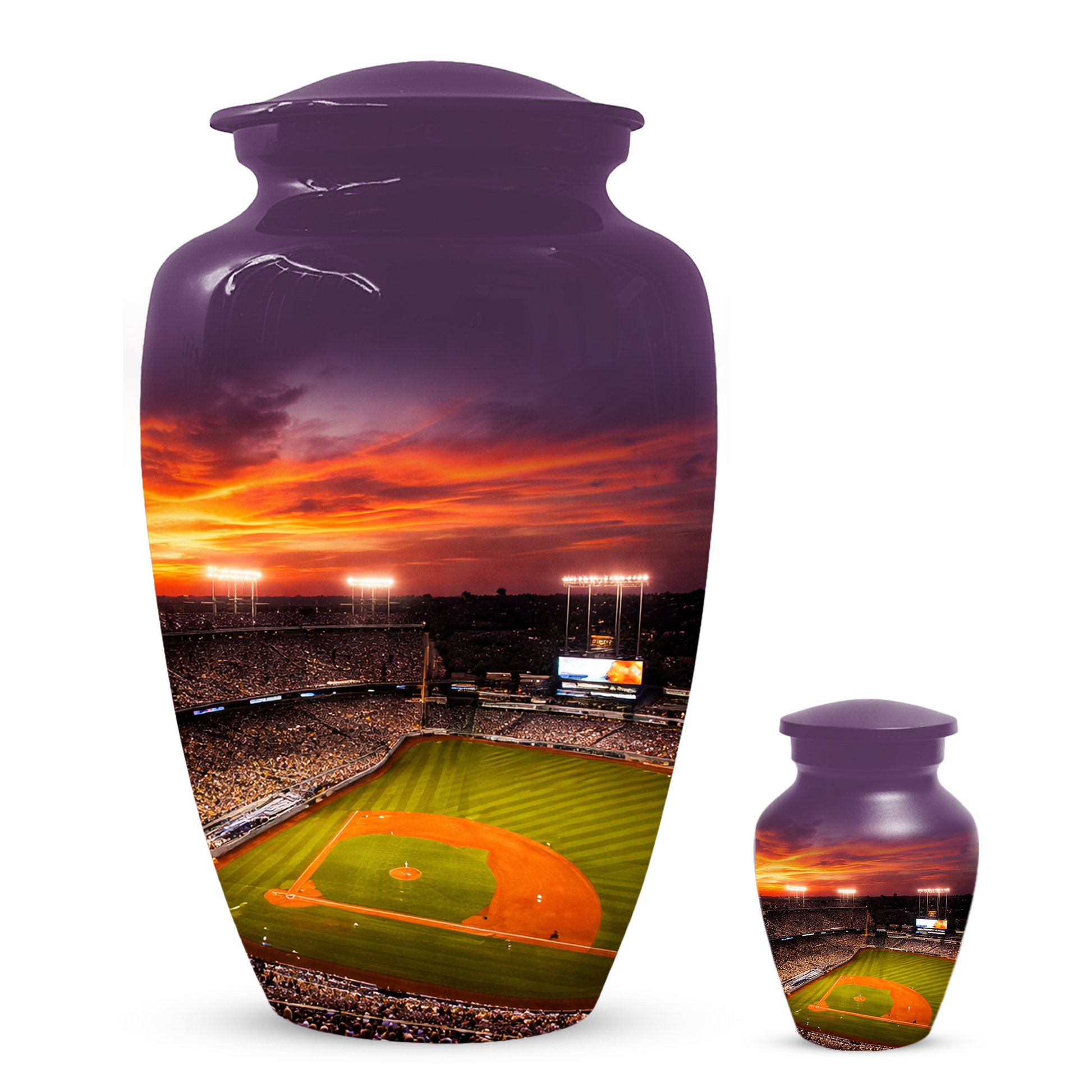 Baseball Stadium Memorial Urn | Custom Cremation Urn for Human Ashes