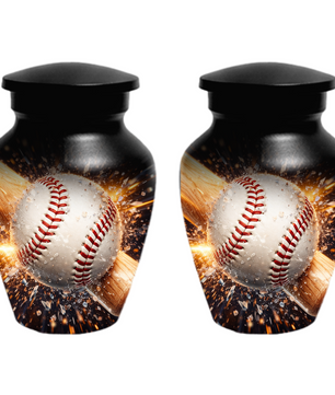 Baseball Memorial Urn | Custom Cremation Urn for Human Ashes