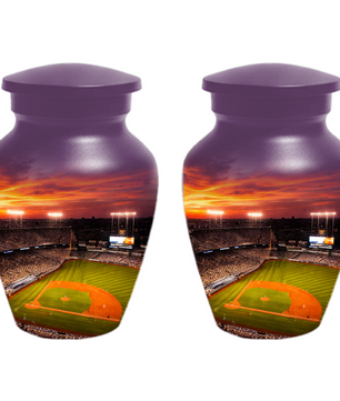 Baseball Stadium Memorial Urn | Custom Cremation Urn for Human Ashes