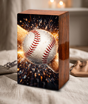 Baseball Bat Urn for Ashes Dad - Baseball Memorial Keepsake Urns Box Male