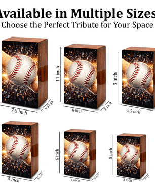 Baseball Bat Urn for Ashes Dad - Baseball Memorial Keepsake Urns Box Male