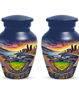 Baseball  Memorial Urns  for Dad – Personalized Baseball Cremation Urn for Ashes