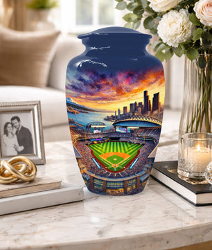 Baseball  Memorial Urns  for Dad – Personalized Baseball Cremation Urn for Ashes