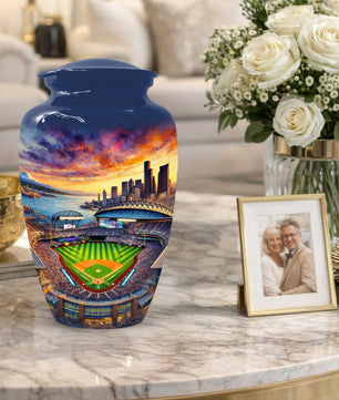 Baseball  Memorial Urns  for Dad – Personalized Baseball Cremation Urn for Ashes