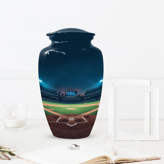 Baseball Stadium Urn for Human Ashes | Baseball Cremation Urn for Adult Memorial