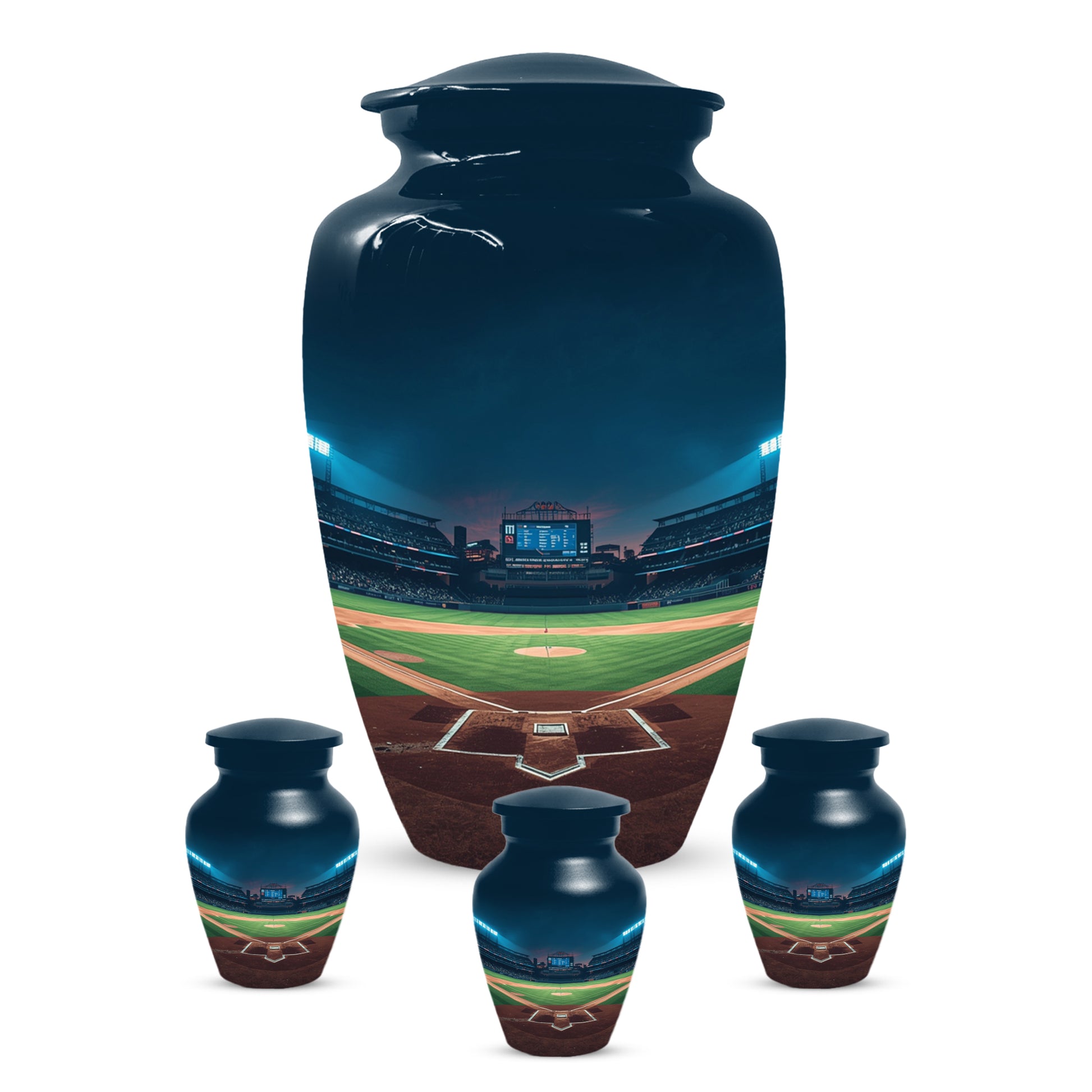 Baseball Stadium Urn for Human Ashes | Baseball Cremation Urn for Adult Memorial