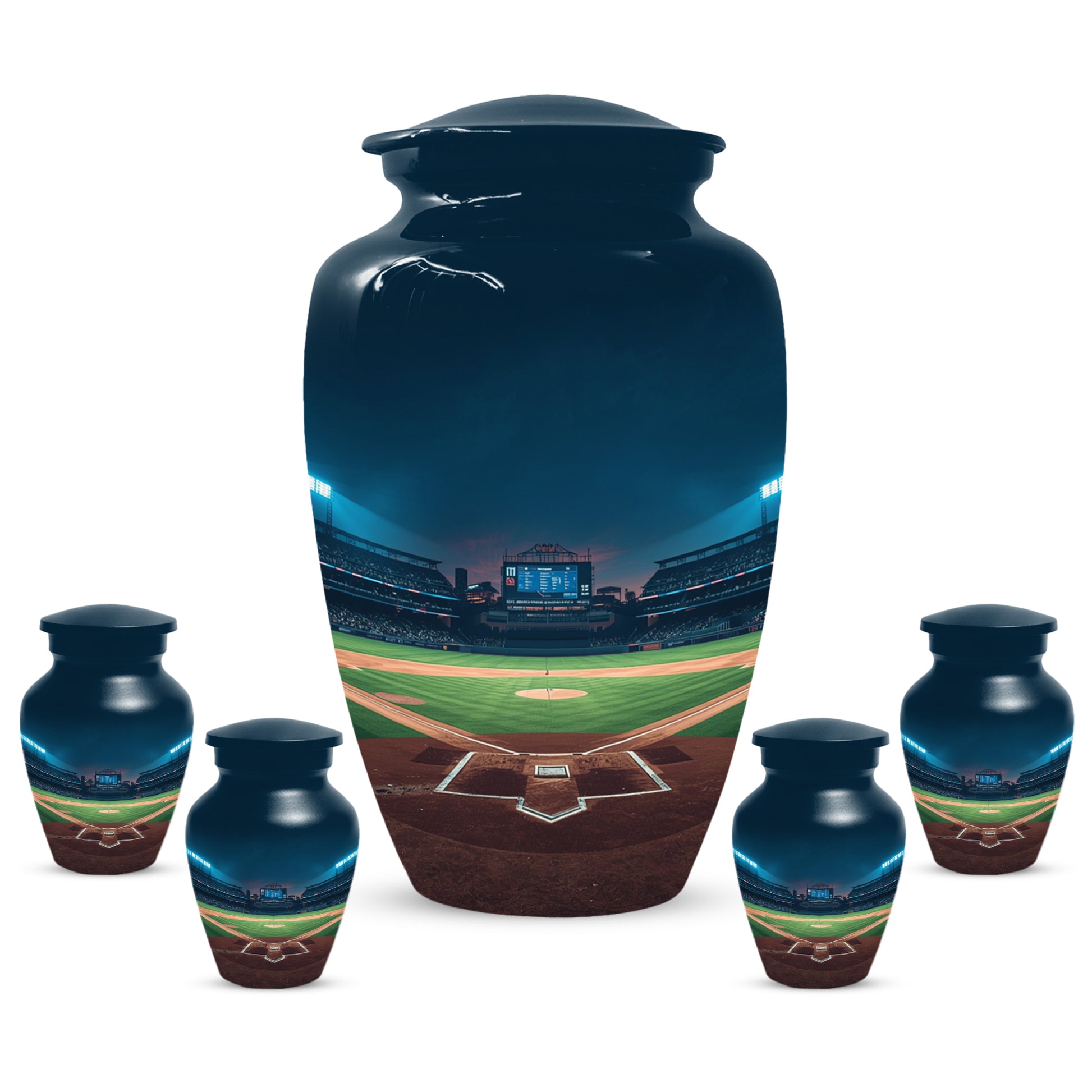 Baseball Stadium Urn for Human Ashes | Baseball Cremation Urn for Adult Memorial