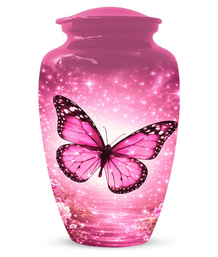 Butterfly Urn For Mom Ashes - Pink Cremation Urns For Adult Female