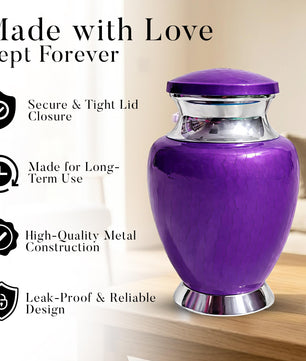 Art Urn for Ashes Adult Male, Color Customization Urns for Human Ash, (Color Theme, Variation 01)