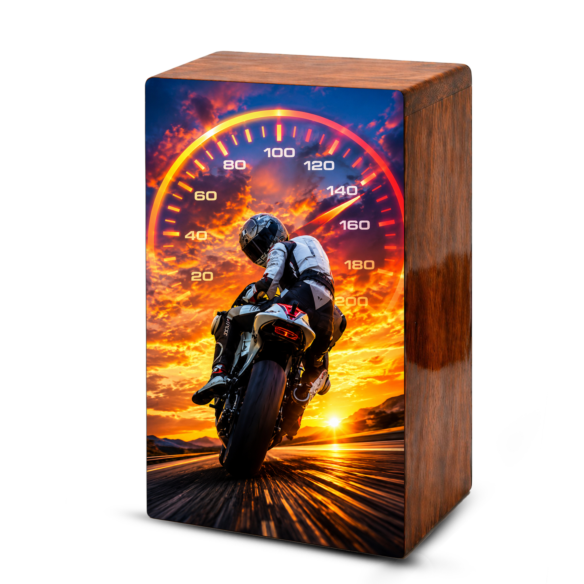 Motorcycle Memorial Urns For Men - Bike Rider Cremation Urn For Ashes Male