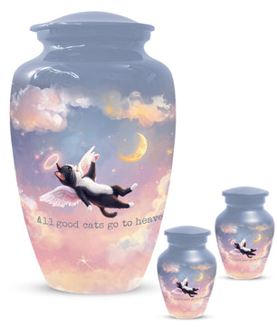 Angel Cat Rainbow Bridge Keepsake -  Custom Pet Cremation Urns for Cat