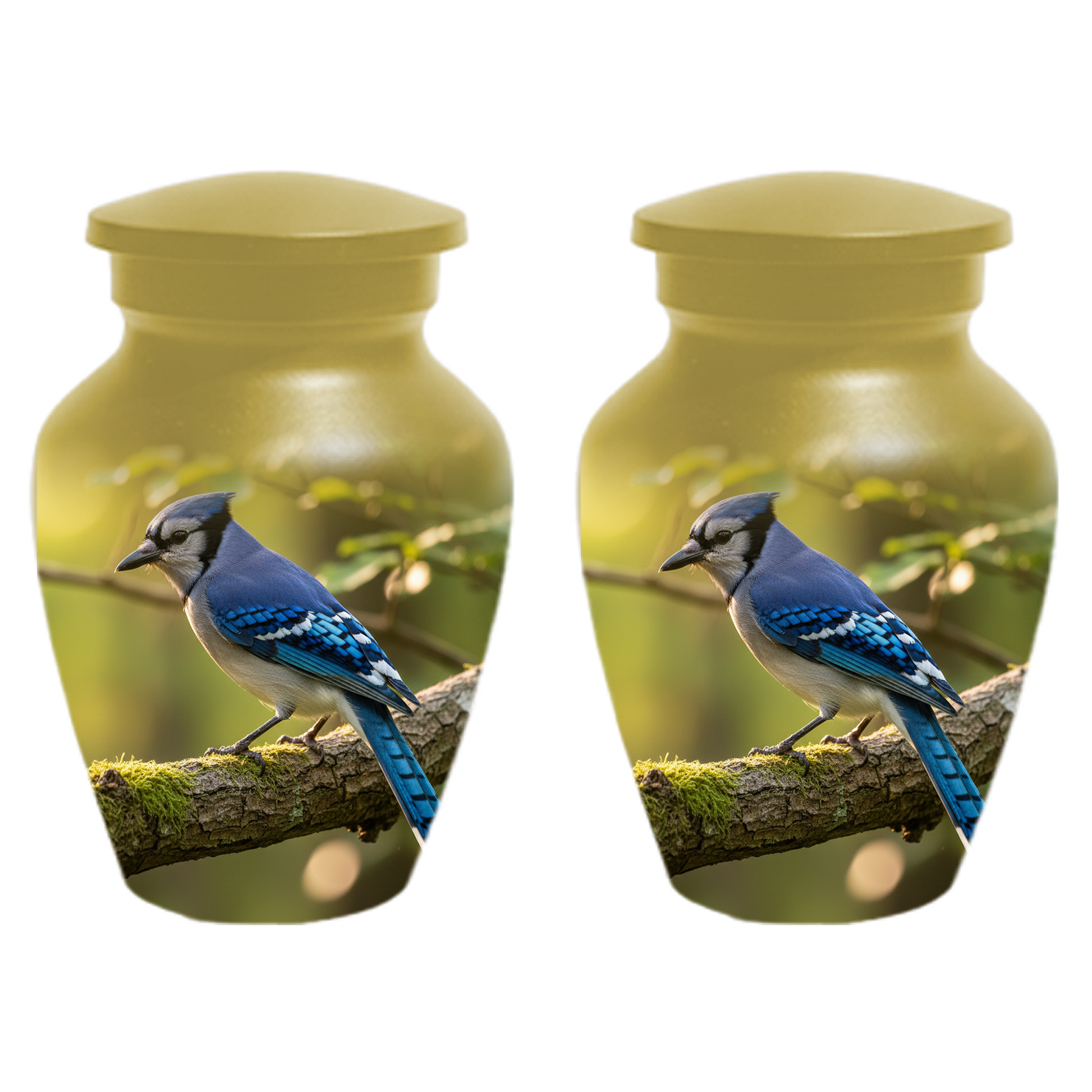Blue Jay Urn for Human Ashes | Custom Memorial Cremation Urn