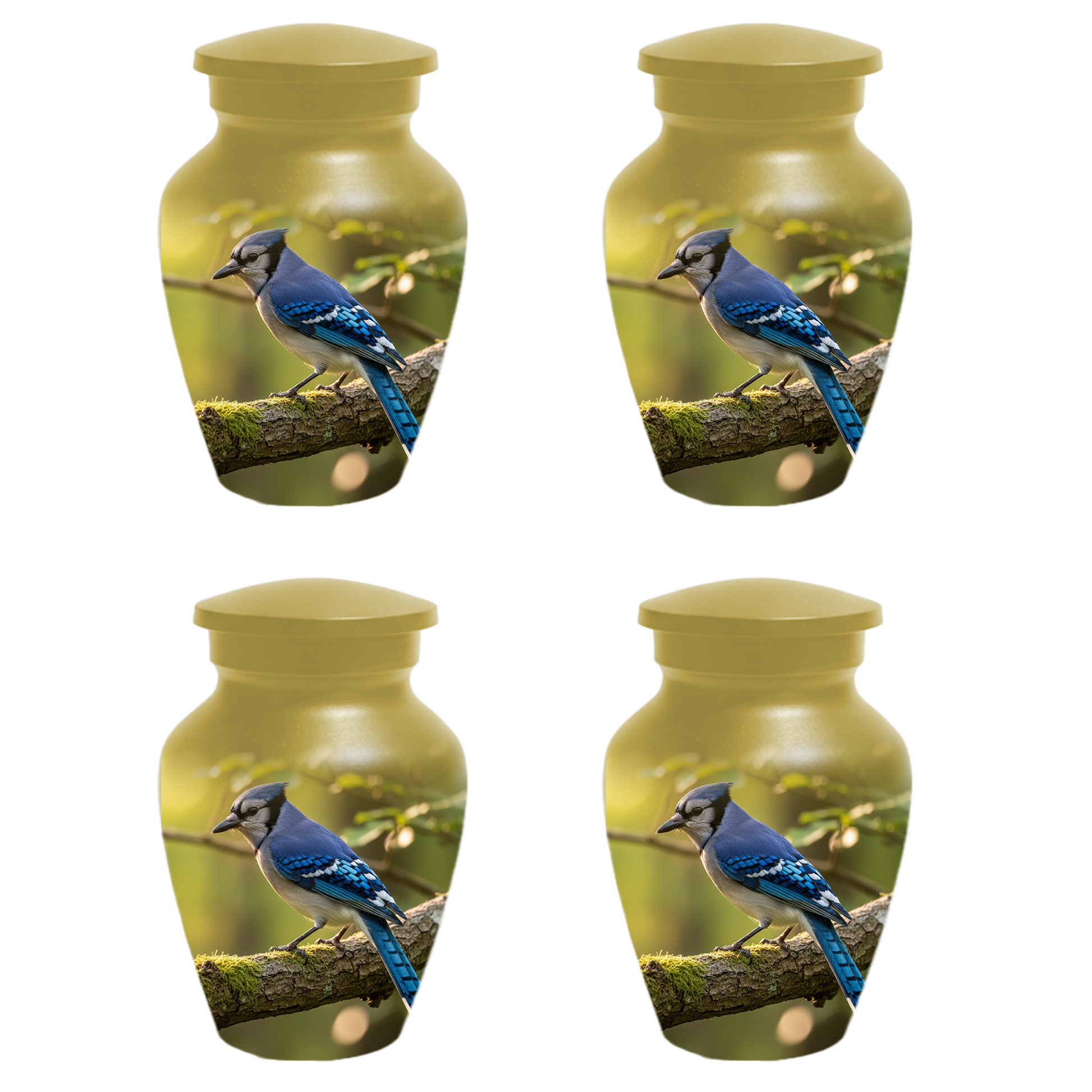 Blue Jay Urn for Human Ashes | Custom Memorial Cremation Urn
