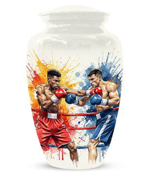 Boxing Urn for Human Ashes | Boxer Adult Cremation Urn Memorial for Men & Dad