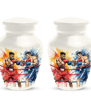 Boxing Urn for Human Ashes | Boxer Adult Cremation Urn Memorial for Men & Dad