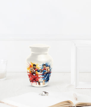 Boxing Urn for Human Ashes | Boxer Adult Cremation Urn Memorial for Men & Dad
