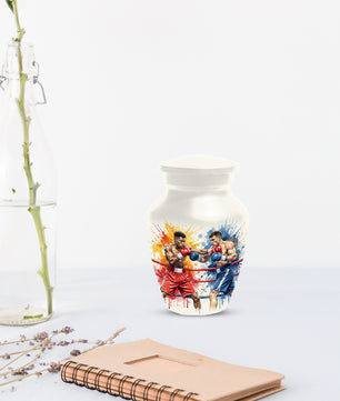 Boxing Urn for Human Ashes | Boxer Adult Cremation Urn Memorial for Men & Dad
