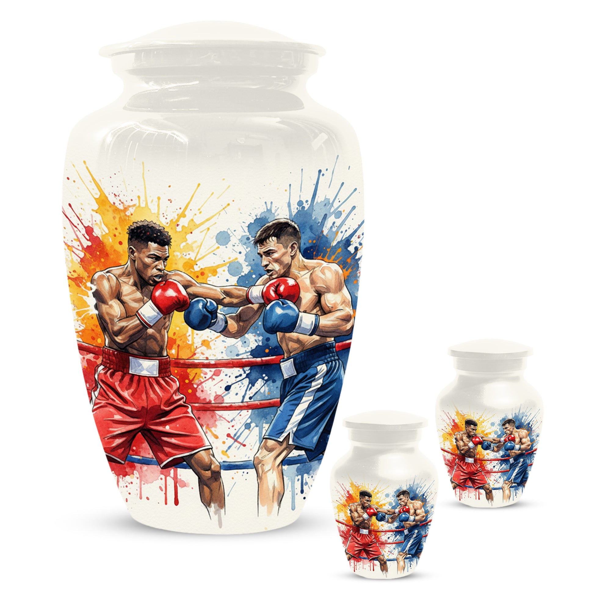Boxing Urn for Human Ashes | Boxer Adult Cremation Urn Memorial for Men & Dad