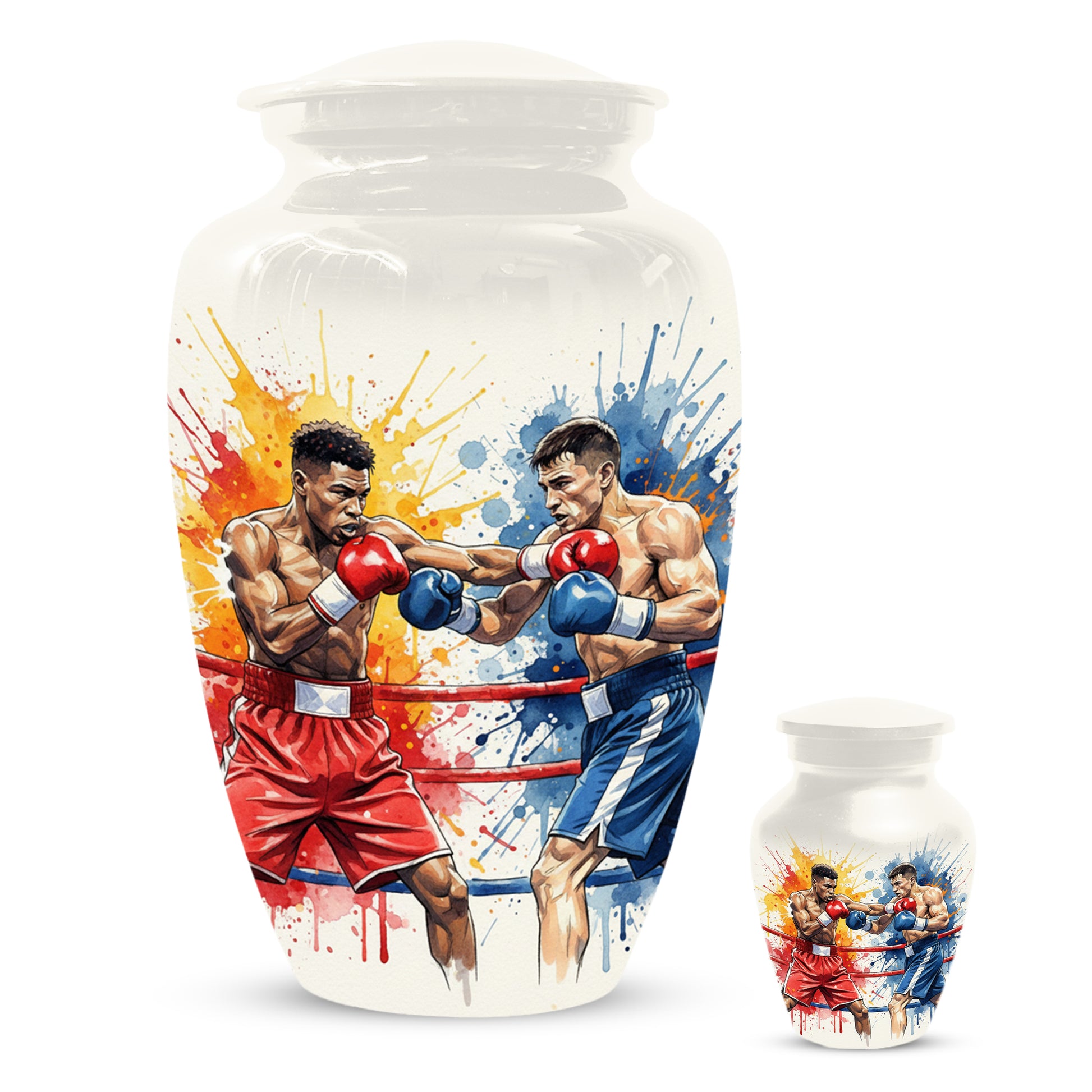 Boxing Urn for Human Ashes | Boxer Adult Cremation Urn Memorial for Men & Dad