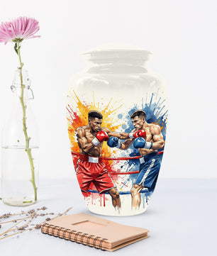 Boxing Urn for Human Ashes | Boxer Adult Cremation Urn Memorial for Men & Dad