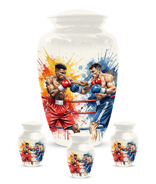 Boxing Urn for Human Ashes | Boxer Adult Cremation Urn Memorial for Men & Dad