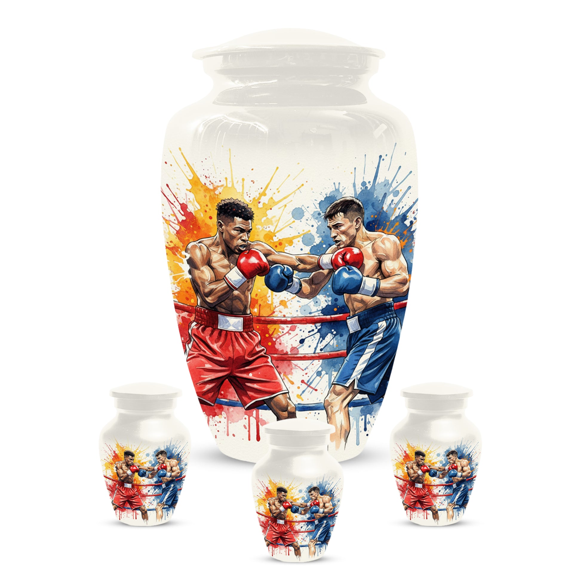 Boxing Urn for Human Ashes | Boxer Adult Cremation Urn Memorial for Men & Dad