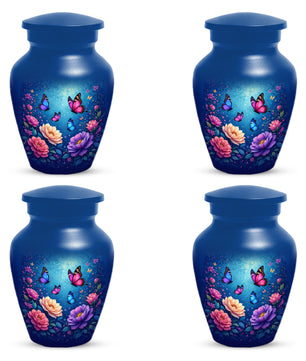 Butterfly Memorial Urn for Woman Ashes - Floral Cremation Urns for Mom