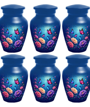 Butterfly Memorial Urn for Woman Ashes - Floral Cremation Urns for Mom