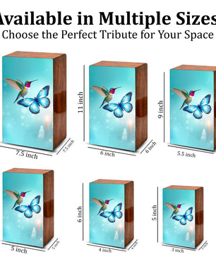 Hummingbird and Butterfly Urn for Ashes, Memorial Urns for Mom