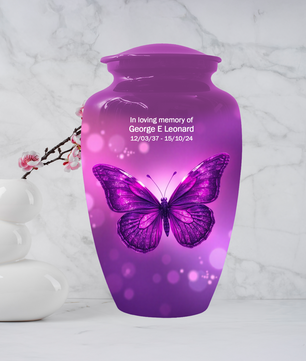 Butterfly Urn for Human Ashes | Personalized Memorial Urn