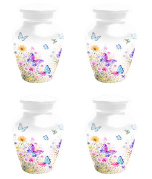 Butterfly Memorial Urn for Human Ashes, Custom Floral Cremation Urn, Butterfly Urn for Mom
