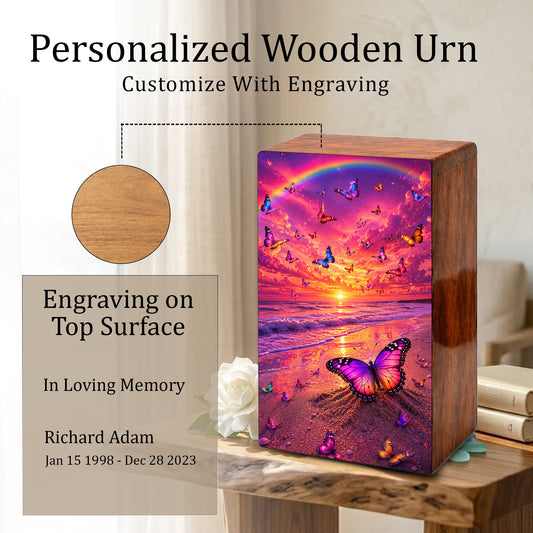 Butterfly Urn For Ashes Women - Ocean Cremation Urns For Male and Female