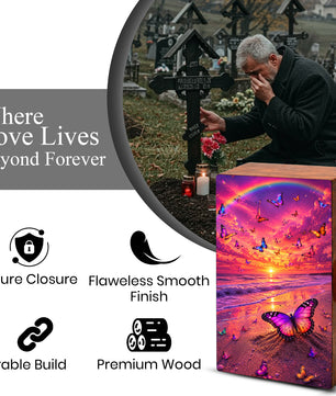 Butterfly Urn For Ashes Women - Ocean Cremation Urns For Male and Female