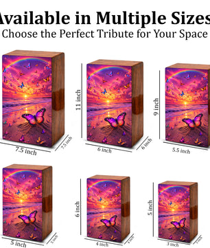 Butterfly Urn For Ashes Women - Ocean Cremation Urns For Male and Female