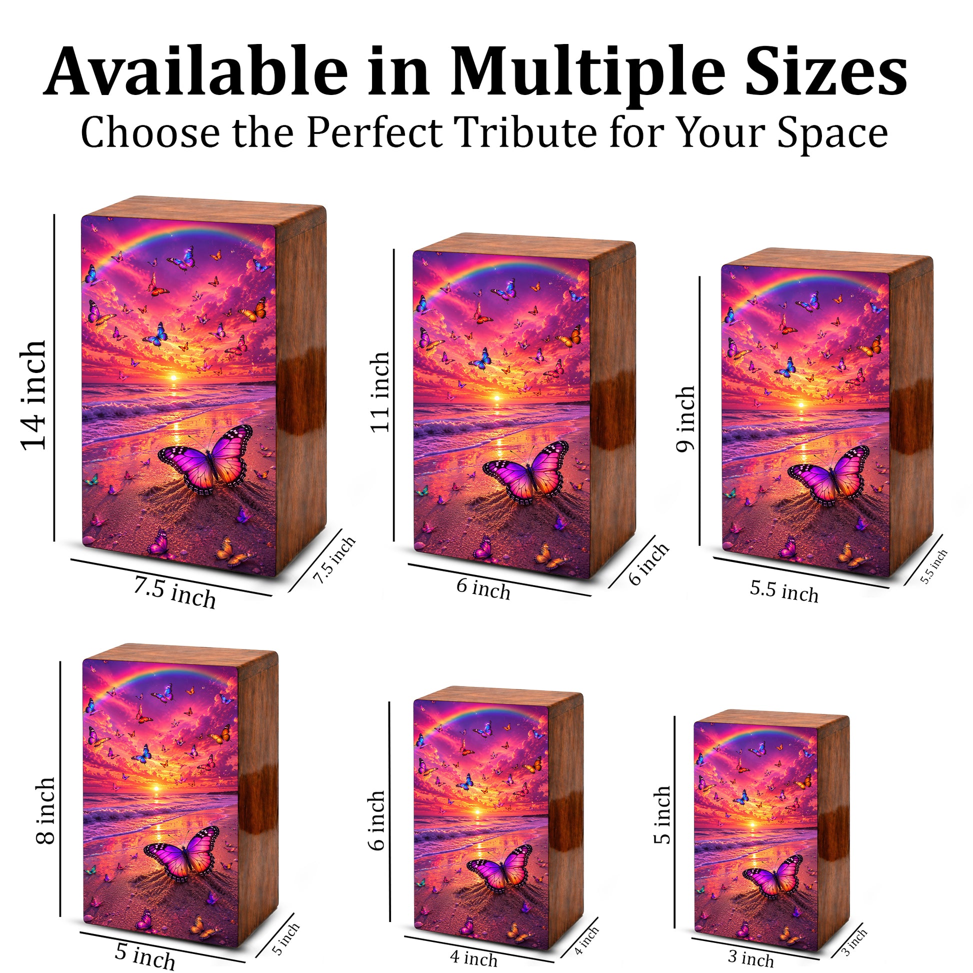 Butterfly Urn For Ashes Women - Ocean Cremation Urns For Male and Female