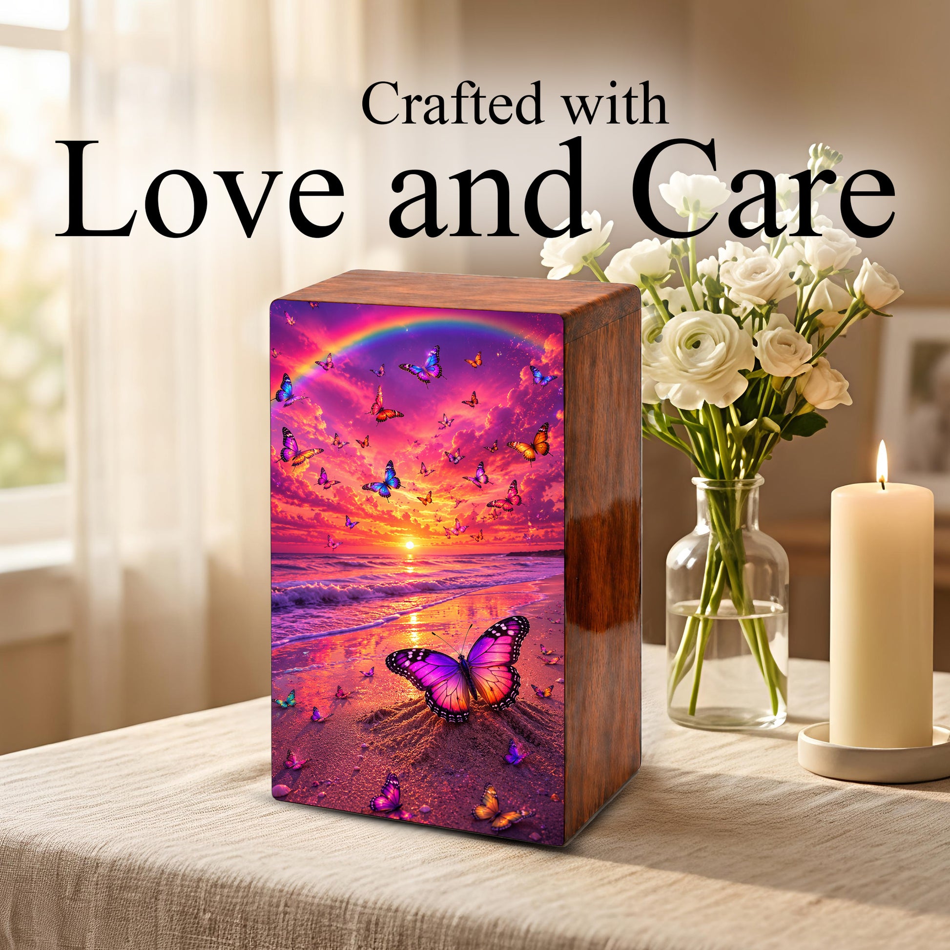 Butterfly Urn For Ashes Women - Ocean Cremation Urns For Male and Female