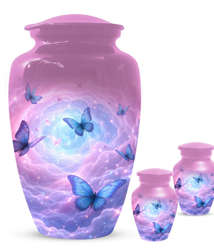 Butterfly Memorial Urn for Ashes, Custom Butterfly Cremation Urn