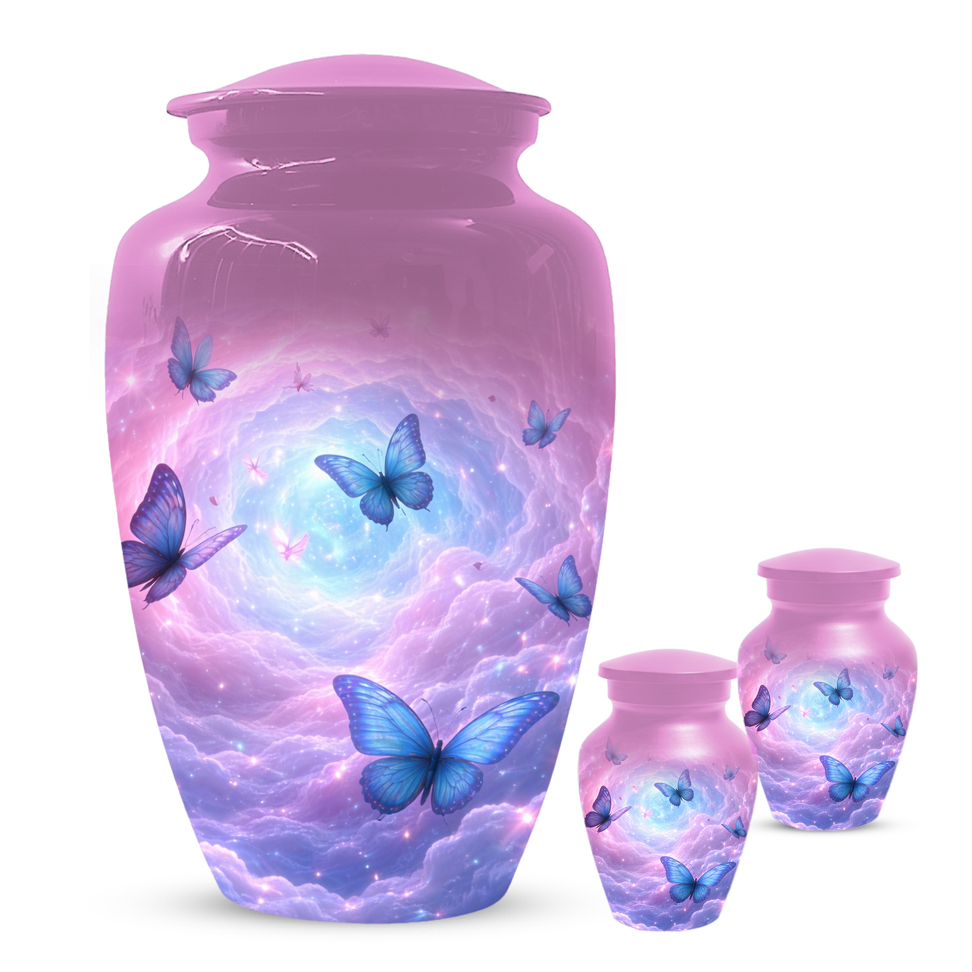 Butterfly Memorial Urn for Ashes, Custom Butterfly Cremation Urn