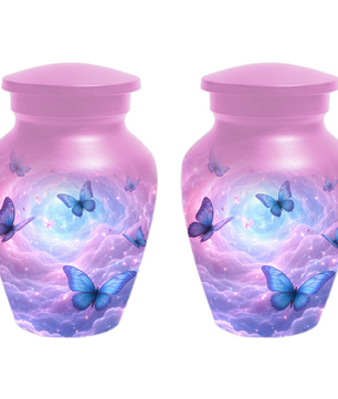 Butterfly Memorial Urn for Ashes, Custom Butterfly Cremation Urn