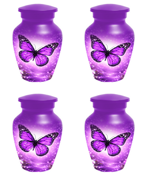 Purple Butterfly Urn for Ashes, Custom Butterfly Cremation Urn, Memorial Urn for Mom