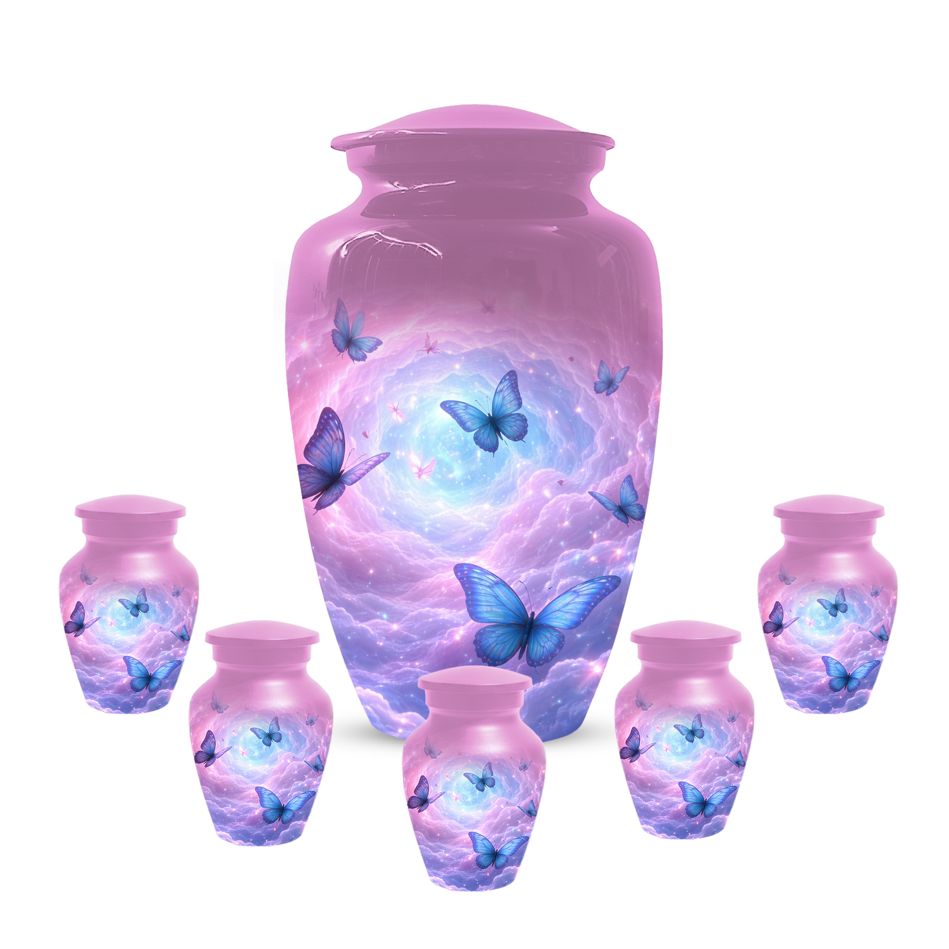 Butterfly Memorial Urn for Ashes, Custom Butterfly Cremation Urn