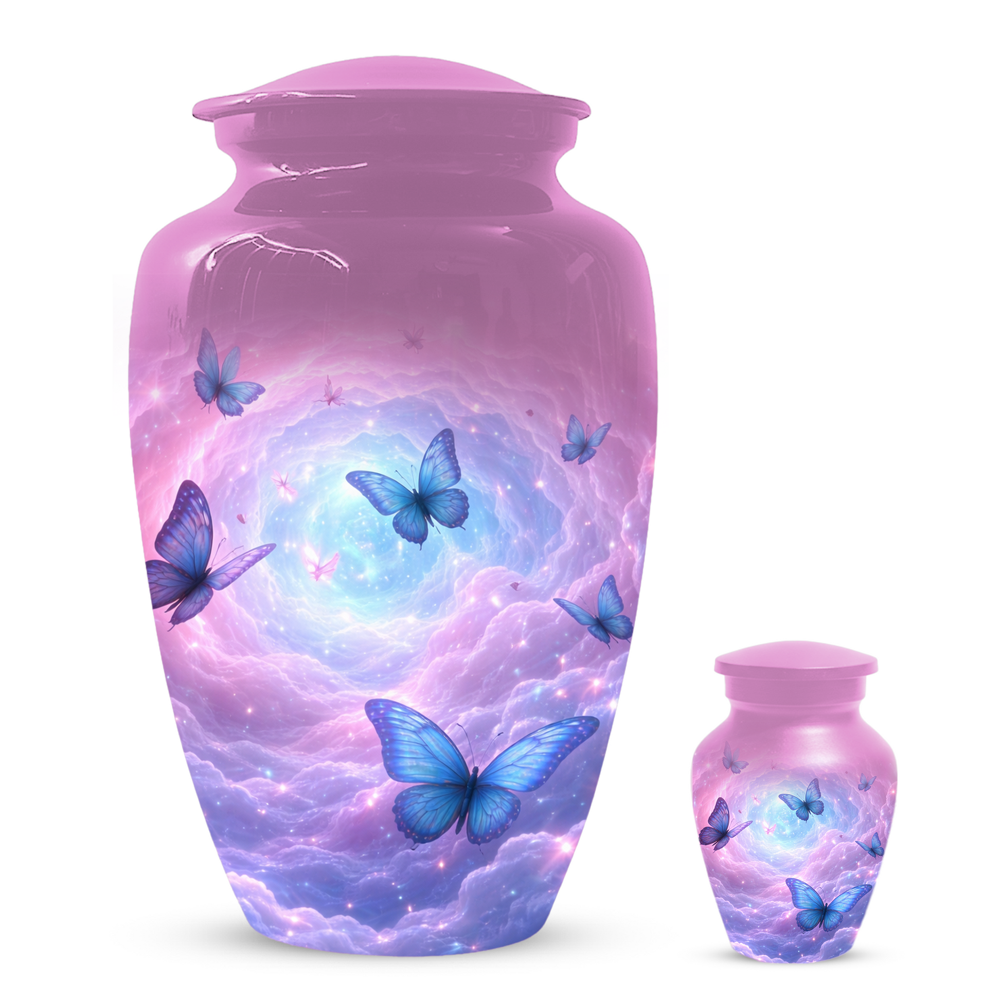 Butterfly Memorial Urn for Ashes, Custom Butterfly Cremation Urn